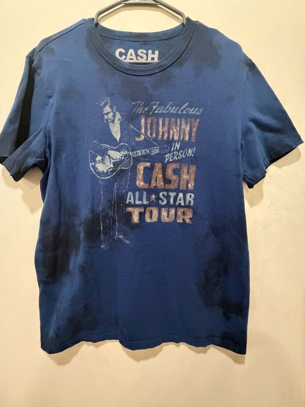 Johnny Cash The Fabulous Johnny Cash All Star Tour Tie Dye T-Shirt Medium